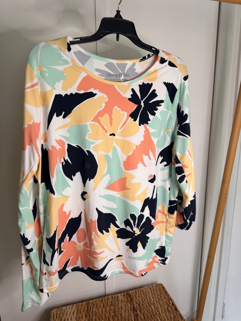 Hang Ten Long Sleeve Floral Top UV Protection